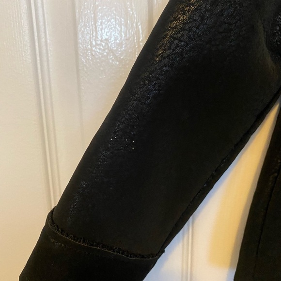 Girls faux shearling motorcycle jacket 3T - Picture 3 of 5